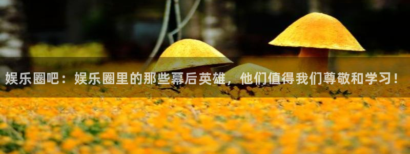 万向娱乐app入口：娱乐圈吧：娱乐圈里的那些幕后英雄，他们值得我们尊敬和学习！