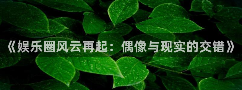 万向娱乐下载入口：《娱乐圈风云再起：偶像与现实的交错》
